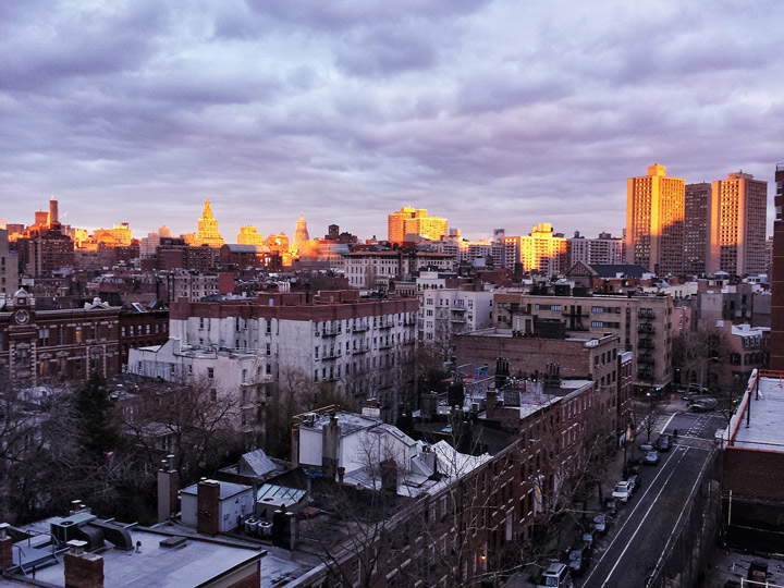 liminal by ethan feuer: tribeca sunset panorama
