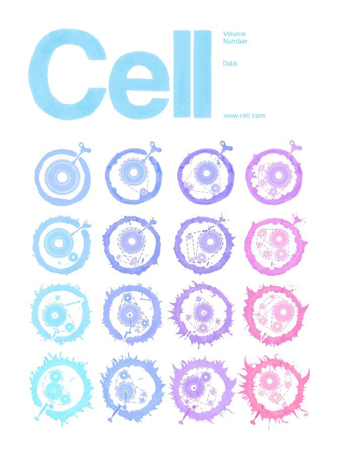Speculative design of a cover for Cell Magazine, produced in association with the computation biology department of Columbia University